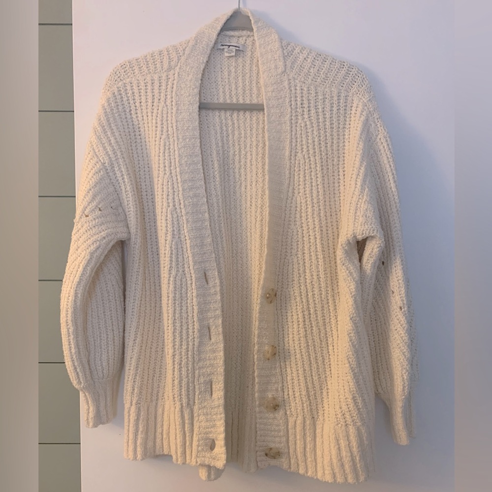 American Eagle Cardigan with Tortoise Buttons